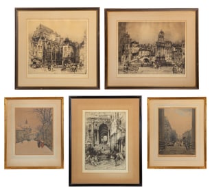 T. F. Simon (Czech, 1877-1942) Etching Assortment