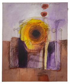 Hanafi (Indonesian, b.1960) 'Matahari' Oil on Canvas