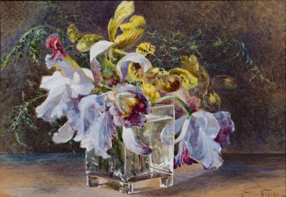 Natalie (Natalia) von Nikitin (German, 1864-1952) Watercolor on Board