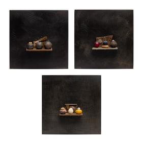 Jack and Alice Mclean (American, 21st Century) Mixed Media Wall Sculptures