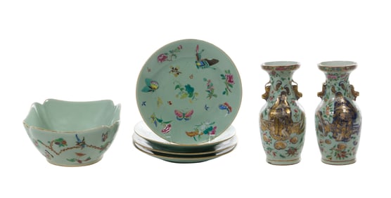 Chinese Celadon Porcelain Assortment