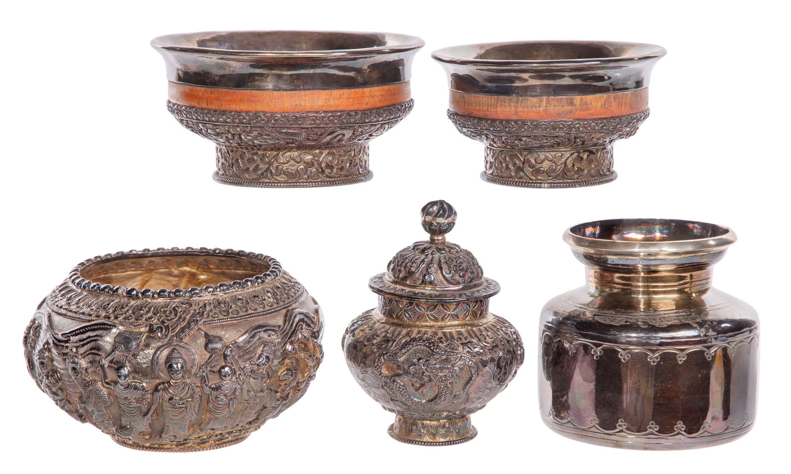 Tibetan Sterling Silver Object Assortment (1 of 1)
