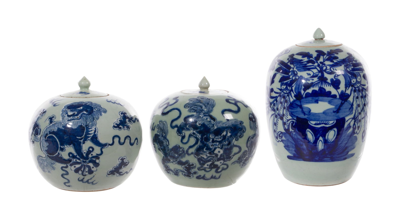 Asian Blue and White Ginger Jar Assortment (1 of 3)