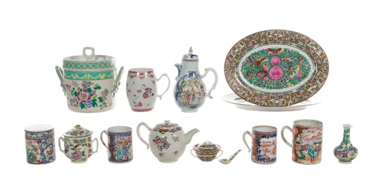Chinese Export Famille Rose Porcelain Assortment