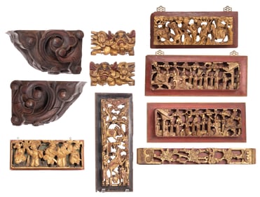 Asian Wood Panel Assortment