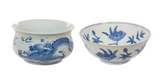 Chinese Blue and White Porcelain Bowls