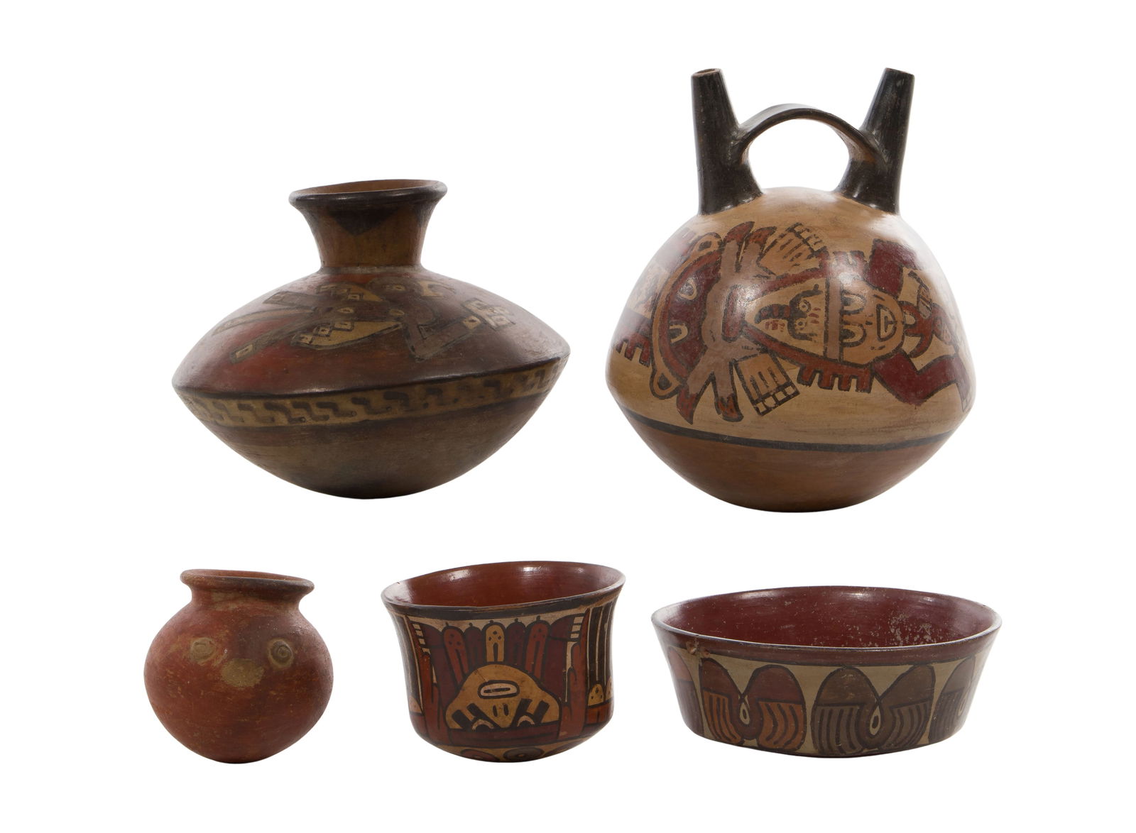 Nazca Pre-Columbian Style Pottery Assortment (1 of 2)