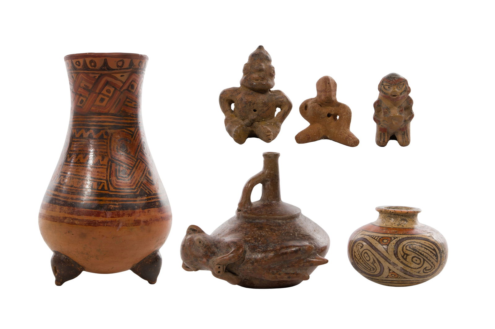 Central American Pre-Columbian Style Pottery Assortment (1 of 2)
