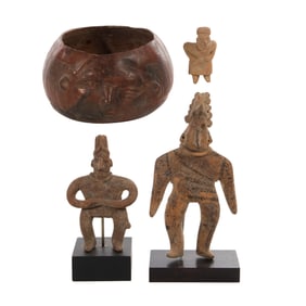 Colima Style Figural Pottery Assortment