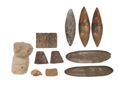 Mayan Style Ritual Object Assortment