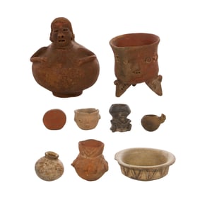Pre-Columbian Style Mexican Pottery Assortment