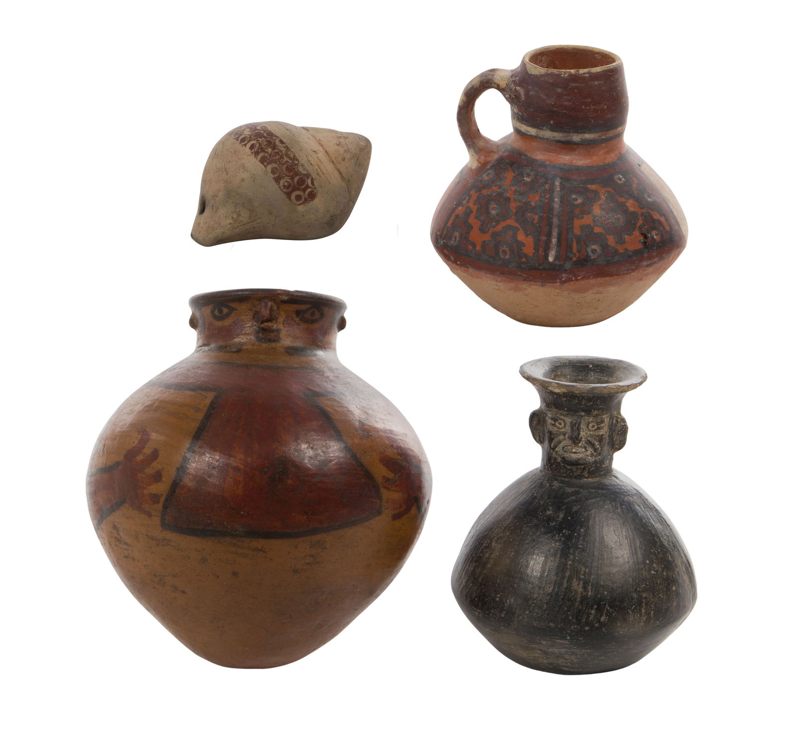 South American Pre-Columbian Style Pottery Assortment (1 of 2)