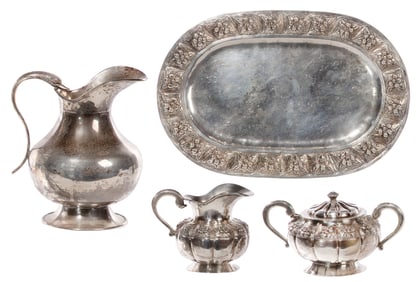 Mexican Sterling Silver Tableware Assortment