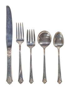Royal Crest 'Royal Rose' Sterling Silver Flatware Service