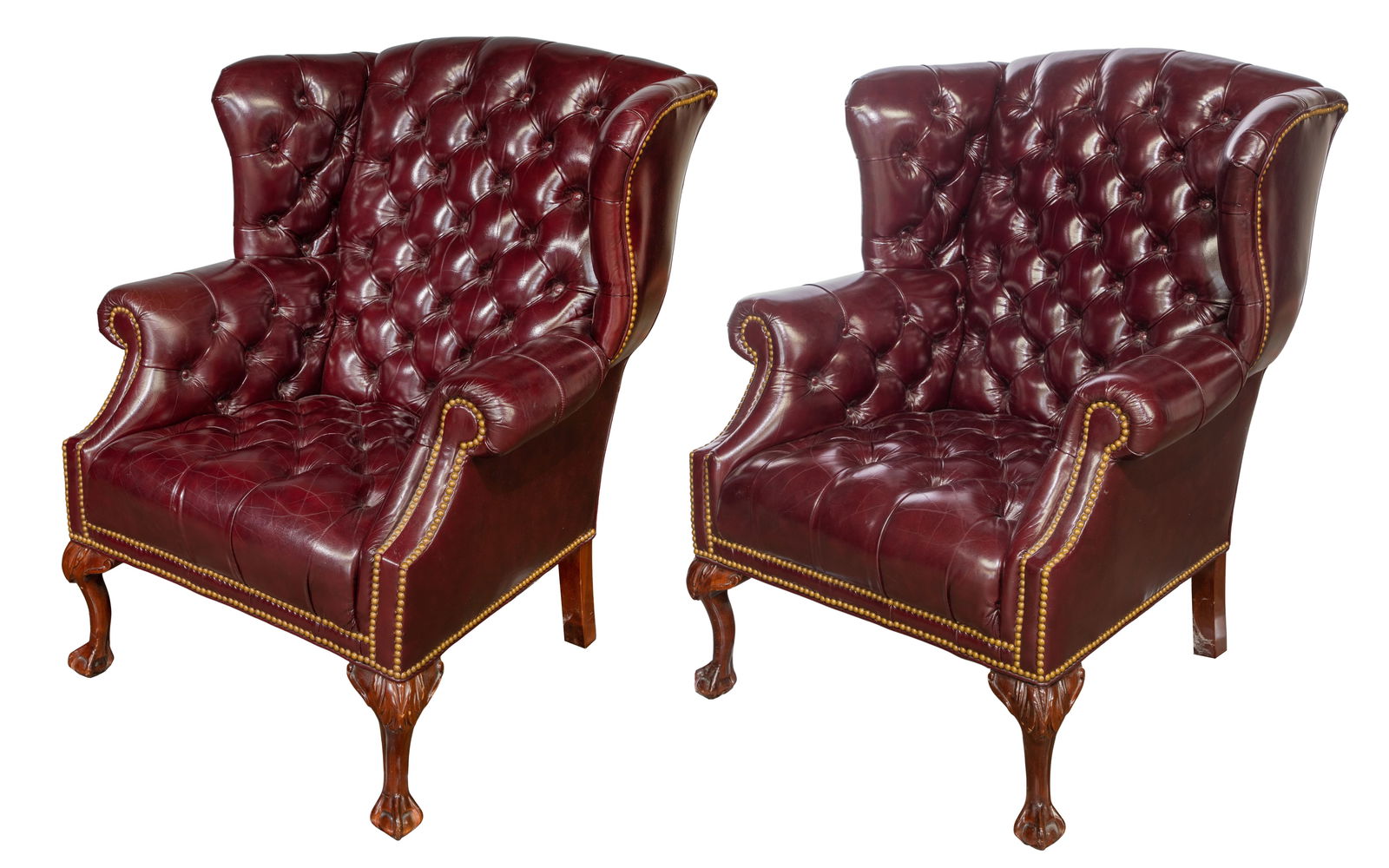 Tufted Leather Armchairs (1 of 9)