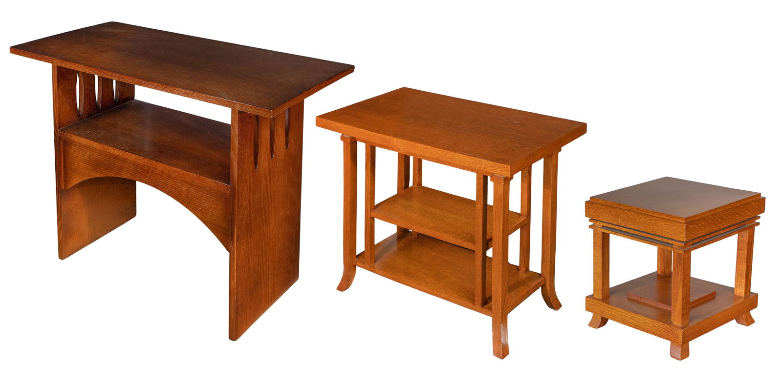 Mission Style Oak Table Assortment (1 of 7)