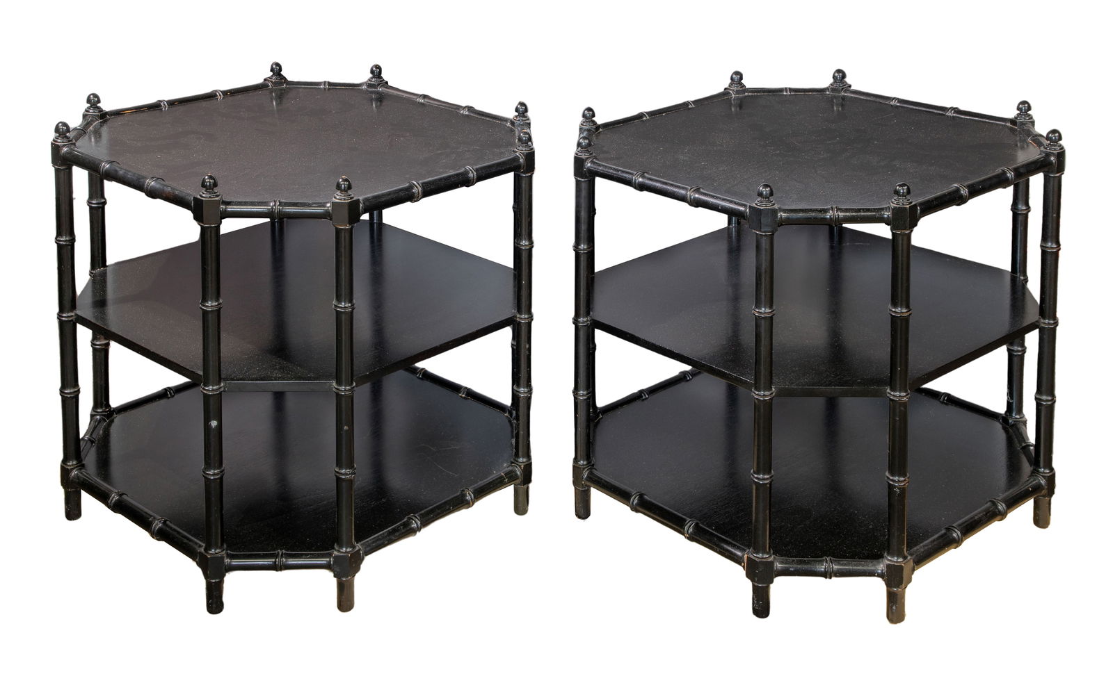 Faux Bamboo Side Tables (1 of 4)