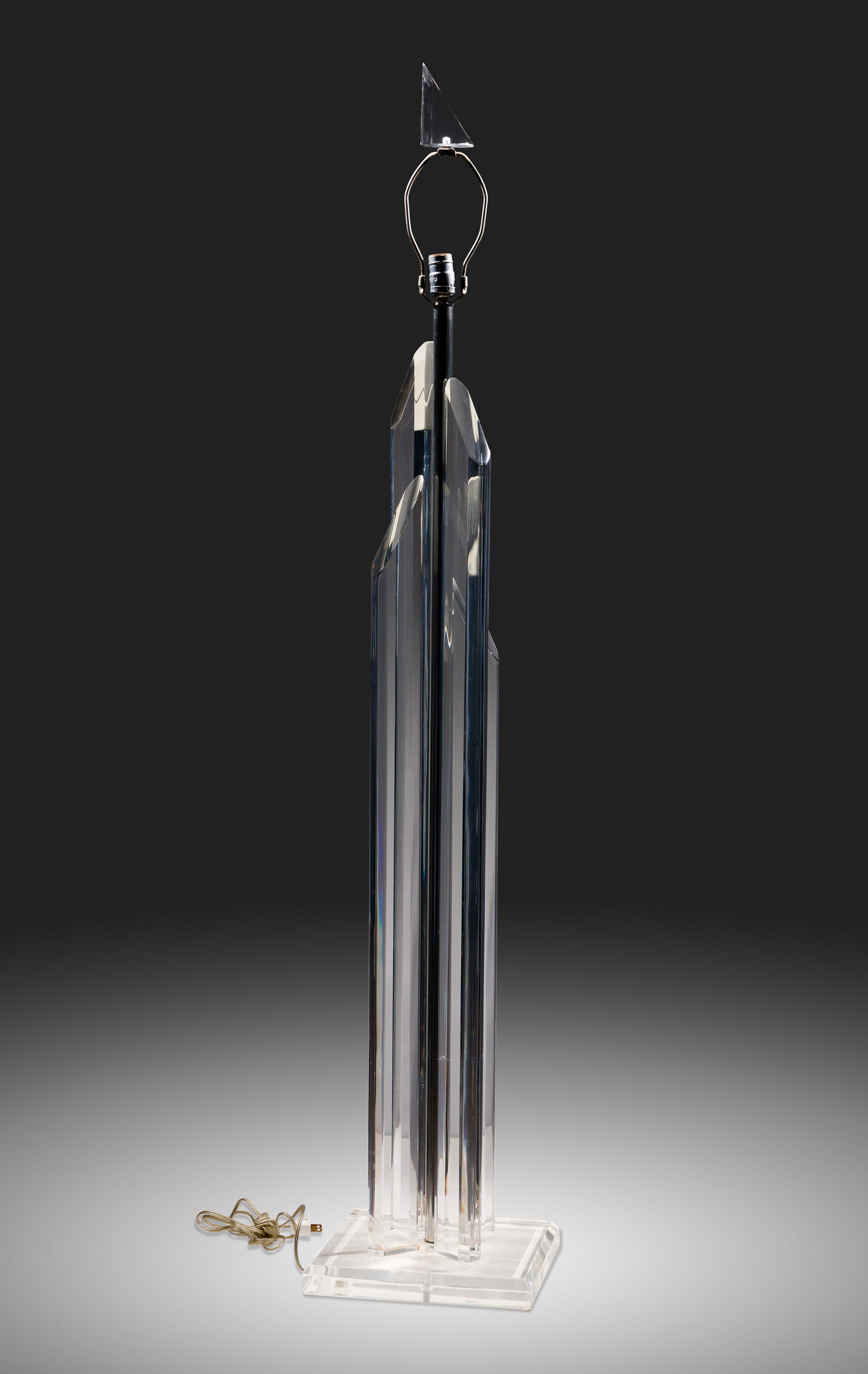 Hivo Van Teal (American, 20th Century) Acrylic Floor Lamp (1 of 2)