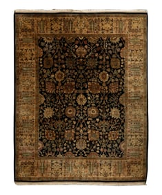 Indian Tabriz Wool Rug