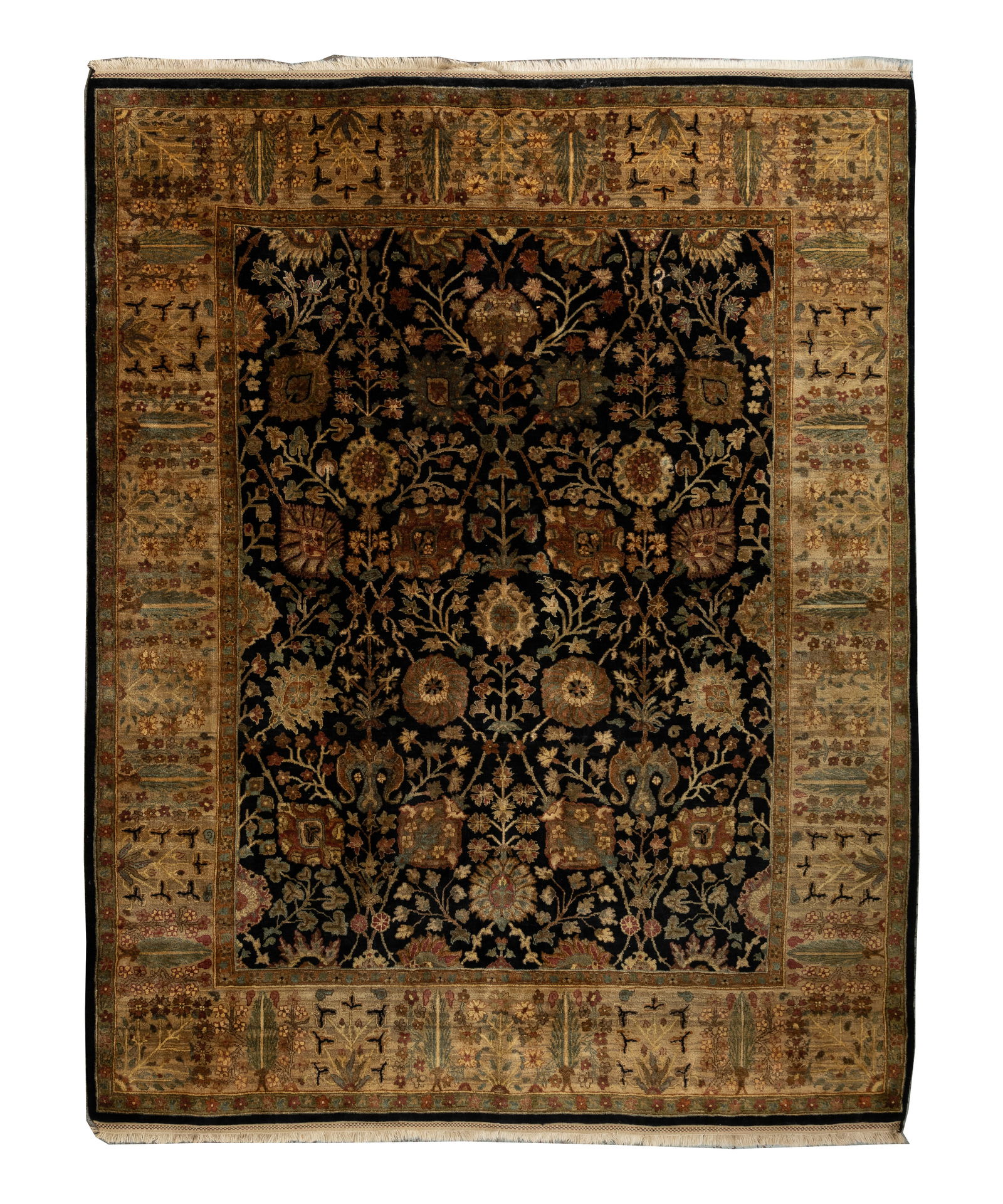 Indian Tabriz Wool Rug (1 of 5)