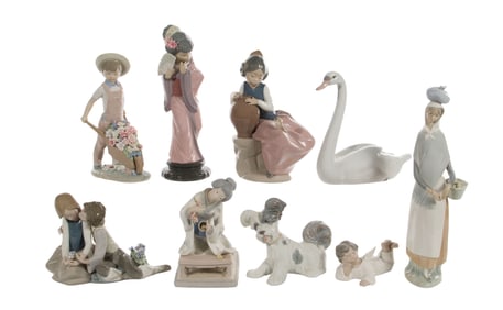 Lladro Porcelain Figurine Assortment