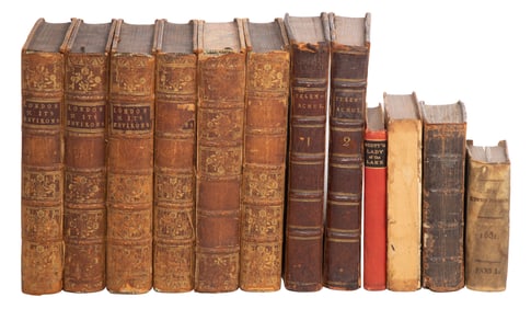 Antiquarian Leather Bound Book Assortment