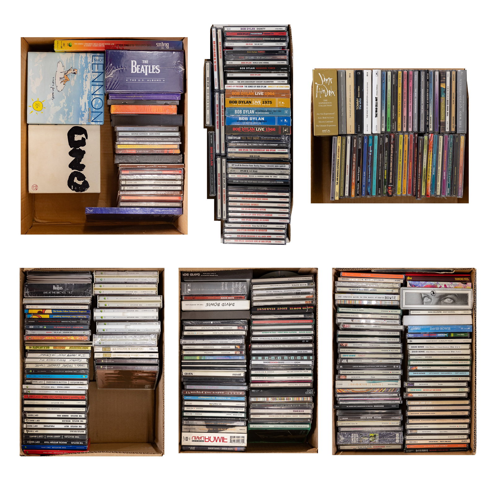 Beatles, Bowie, Dylan and The Who Music CD Assortment (1 of 7)