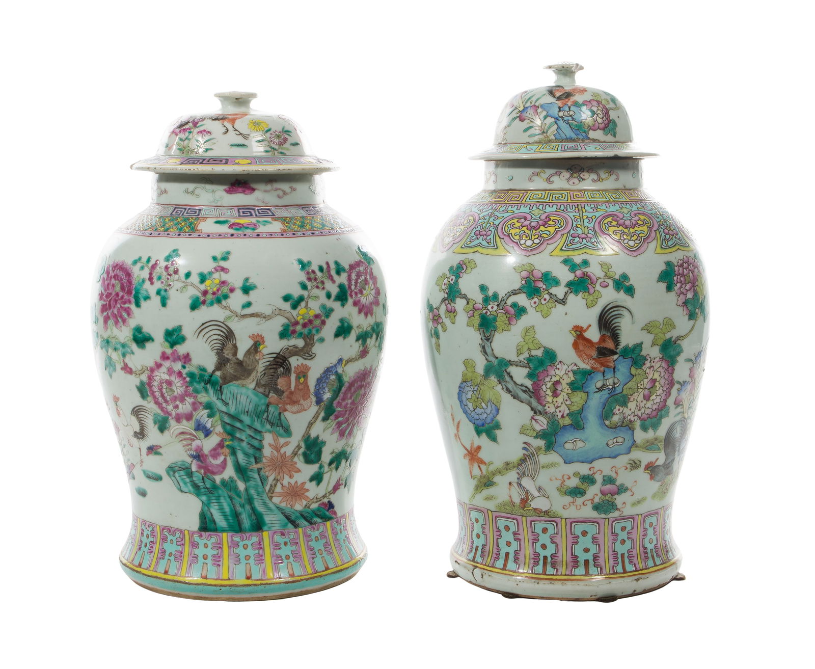 Chinese Famille Rose Porcelain Jars (1 of 4)