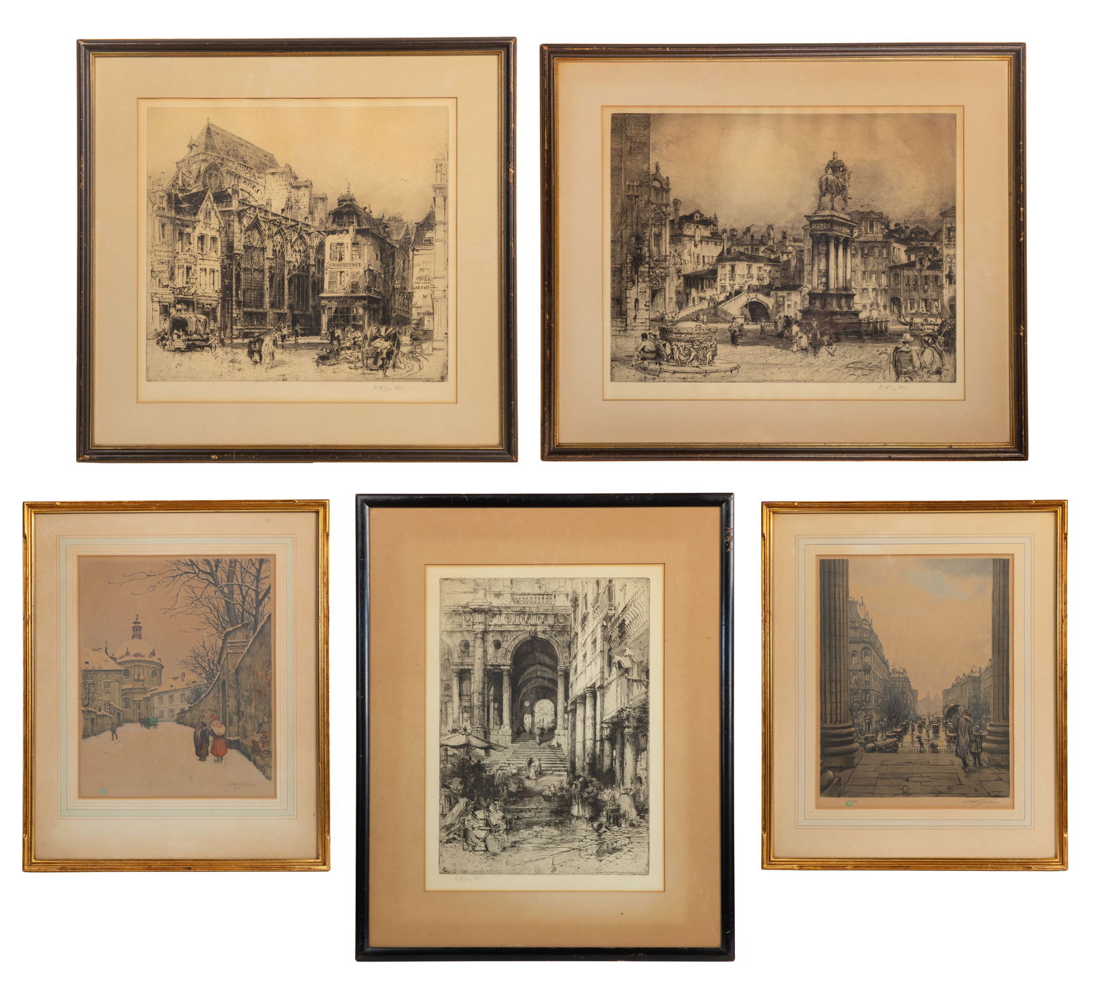 T. F. Simon (Czech, 1877-1942) Etching Assortment (1 of 12)