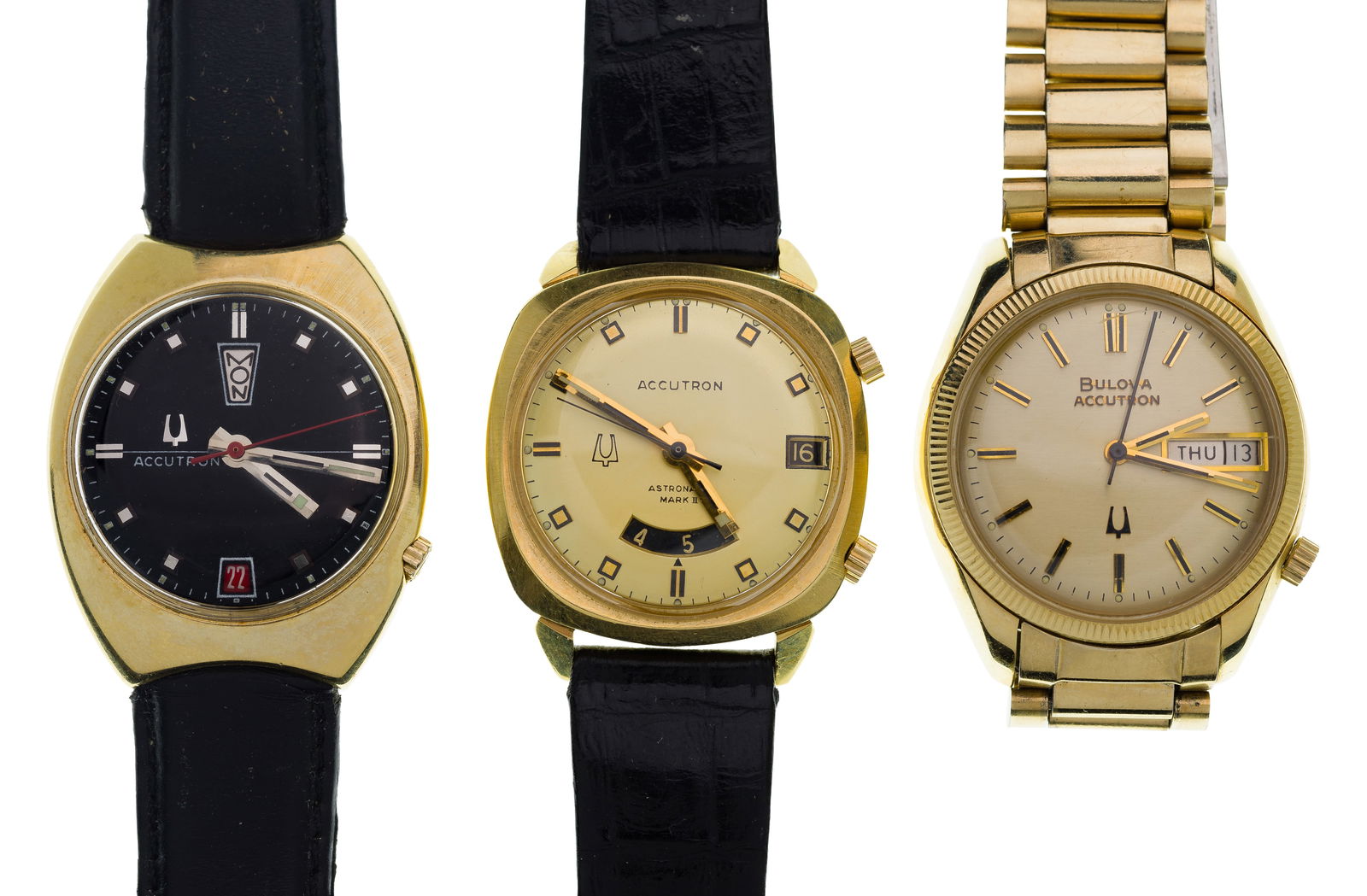 Bulova Accutron 14k Gold Case Wristwatch Assortment (1 of 3)