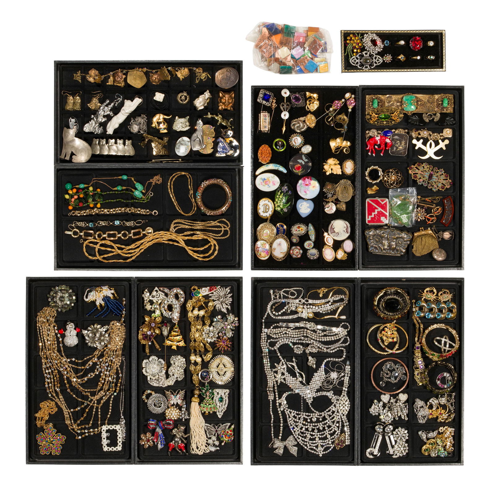 Rhinestone, Victorian and Costume Jewelry Assortment (1 of 1)