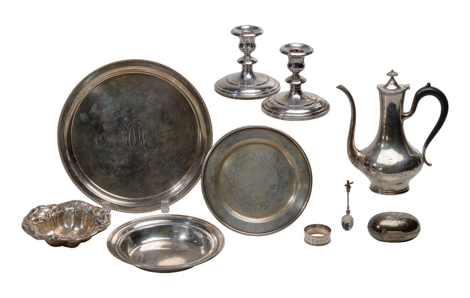 Sterling Silver and European Silver (800) Tableware Assortment (1 of 1)