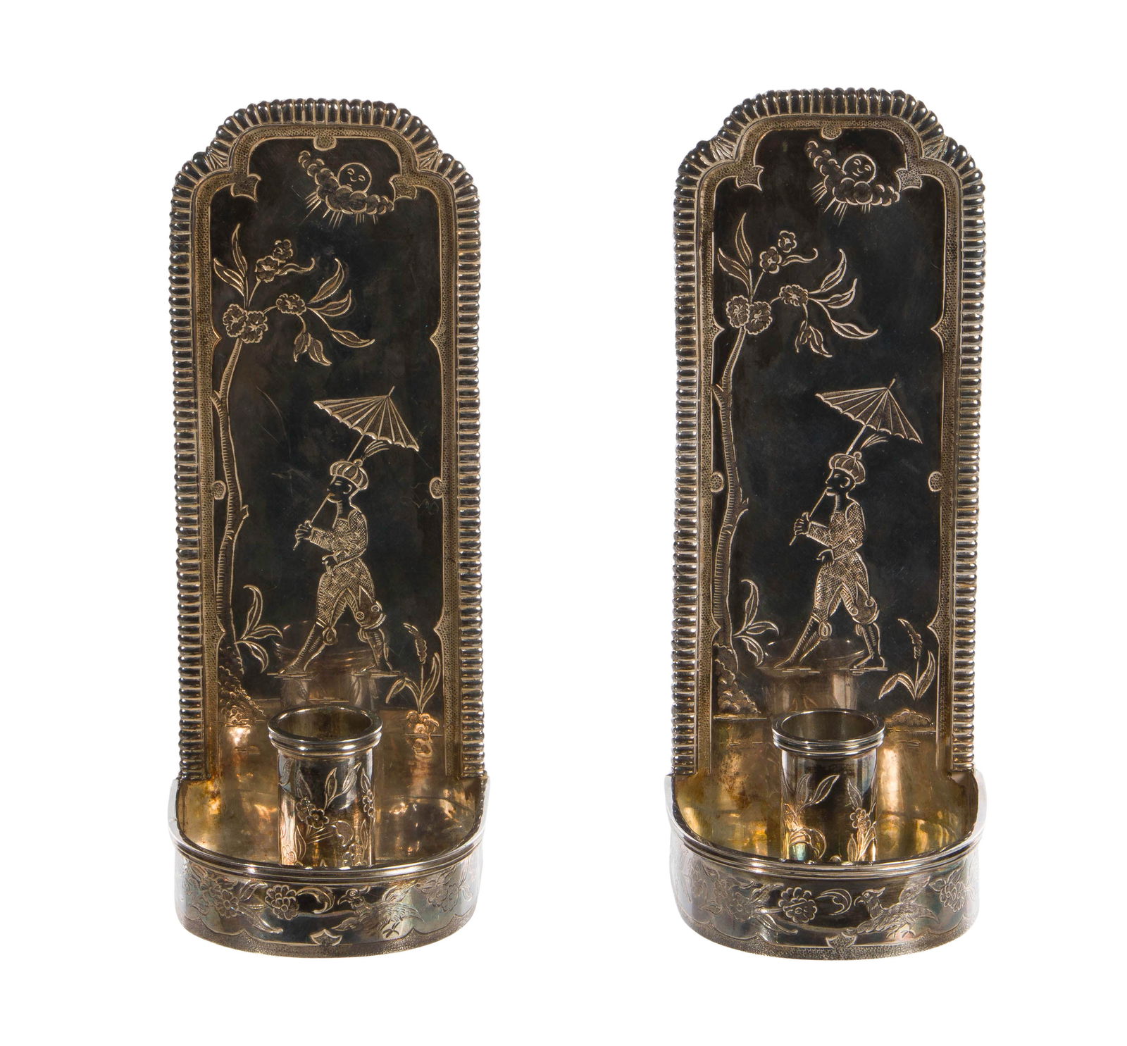 Tiffany Sterling Silver Candle Sconces (1 of 4)