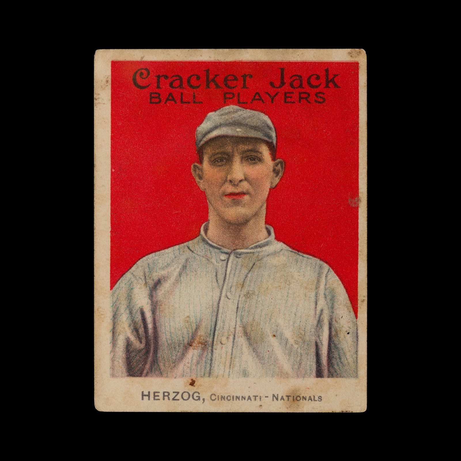 1914 Cracker Jack #85 Buck Herzog: 1914 Cracker Jack #85 Buck Herzog Reds Property from: an Estate, Chicago (Rogers Park), Illinois Category: Collectibles > Sports Estimated Sale Time: 11:31 am CST Shipping Status: