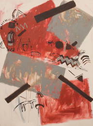 Jaune Quick-To-See Smith (American / Salish and Kootenai, 1940-2025) 'Canvas #15-A' Oil on Canvas