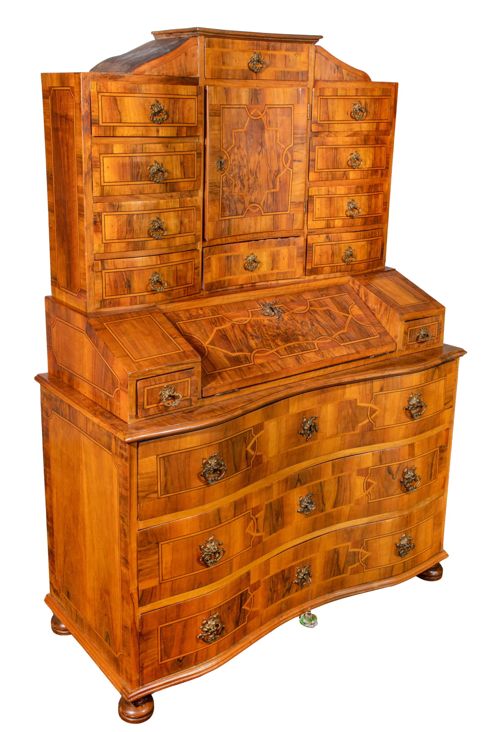 Marquetry Tabernacle Secretary Cabinet (1 of 7)