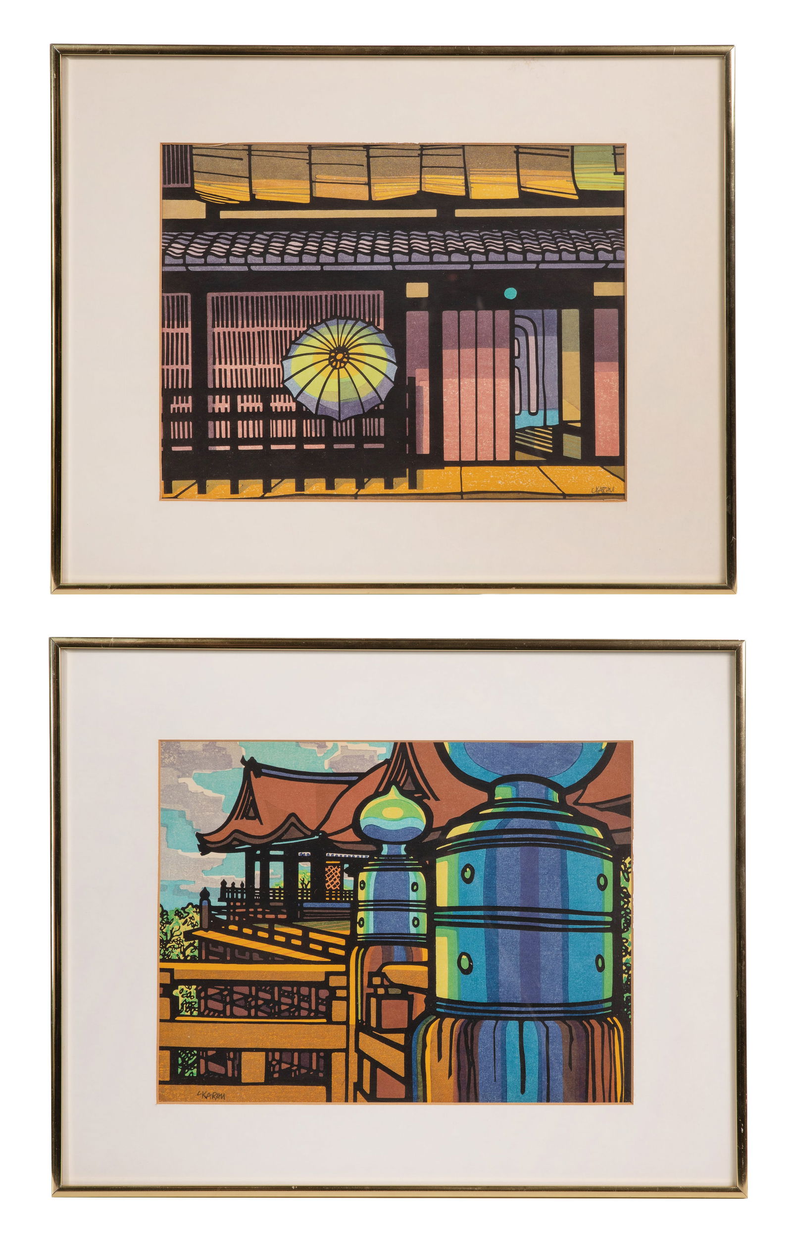 Clifton Karhu (American, 1927-2007) Woodblock Prints (1 of 4)