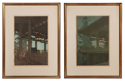 Hiroshi Yoshida (Japanese,1876-1950) Woodblock Prints