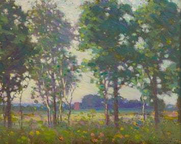 Lewis Hemley Risser (American, 1880-1970) Oil on Board