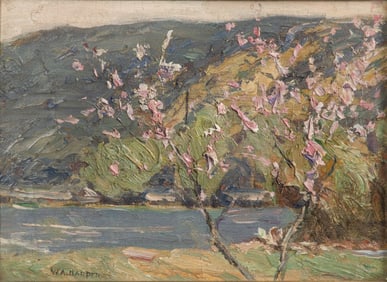 William A. Harper (American, 1873-1910) Oil on Canvas Laid on Board