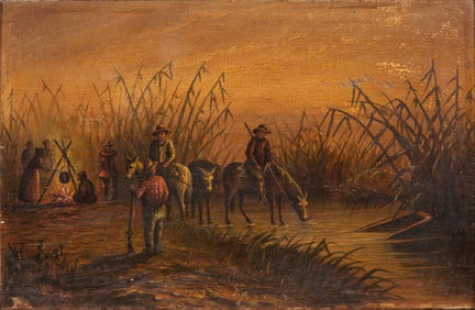 Unknown Artist (American, 19th / 20th Century) Oil on Panel