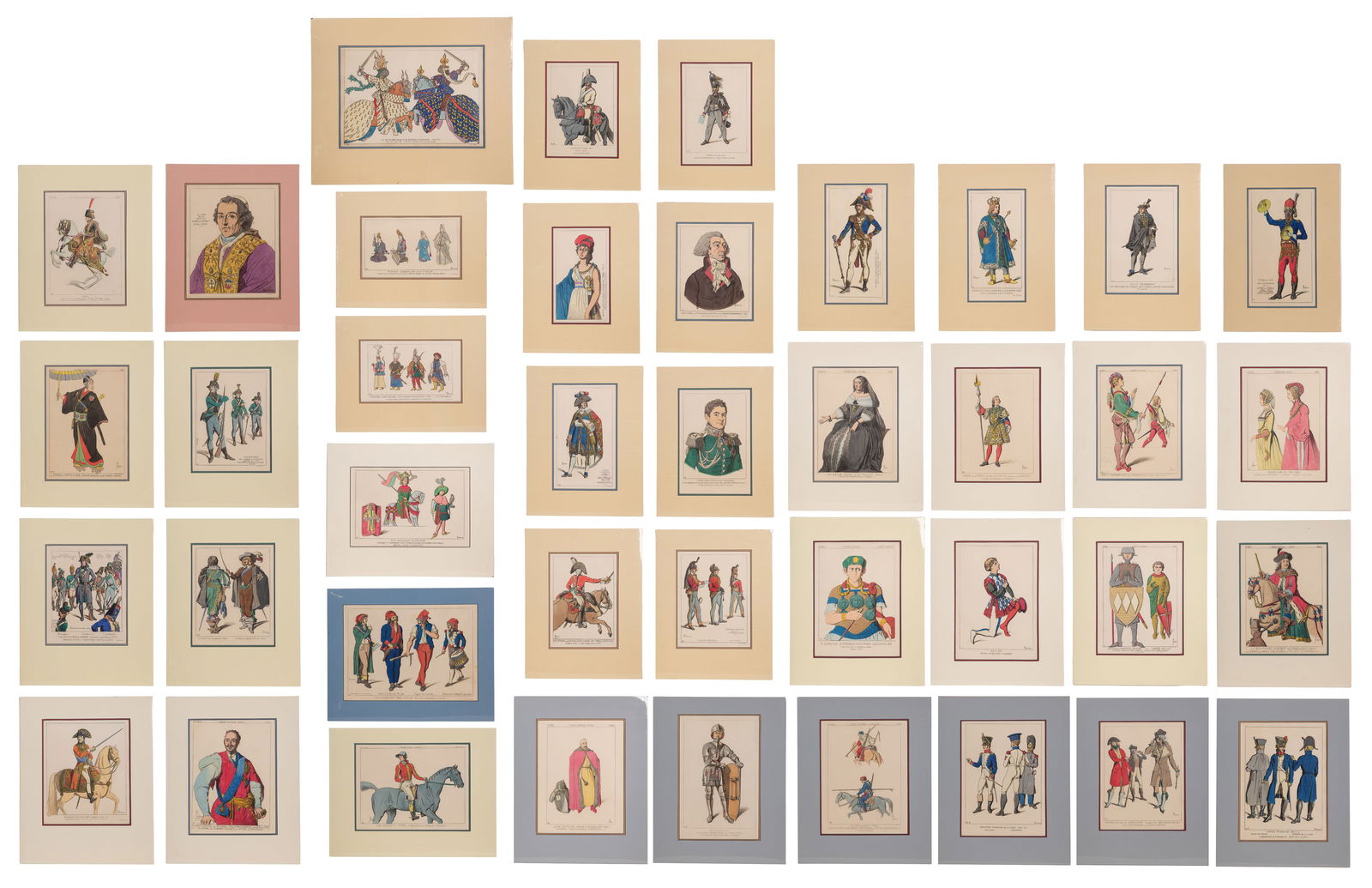 Raphael Jacquemin (French, 1821-1881) Hand Tinted Etching Assortment (1 of 1)