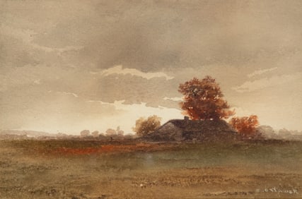 Charles Dickens Wader (American, 1849-1918) Watercolor on Paper