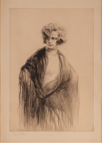 Edgar Chahine (French, 1874-1947) 'Nina' Etching