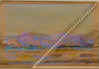 Eliot Candee Clark (American, 1883-1980) Pastel on Paper