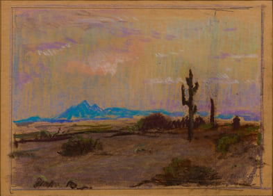 Eliot Candee Clark (American, 1883-1980) Pastel on Paper