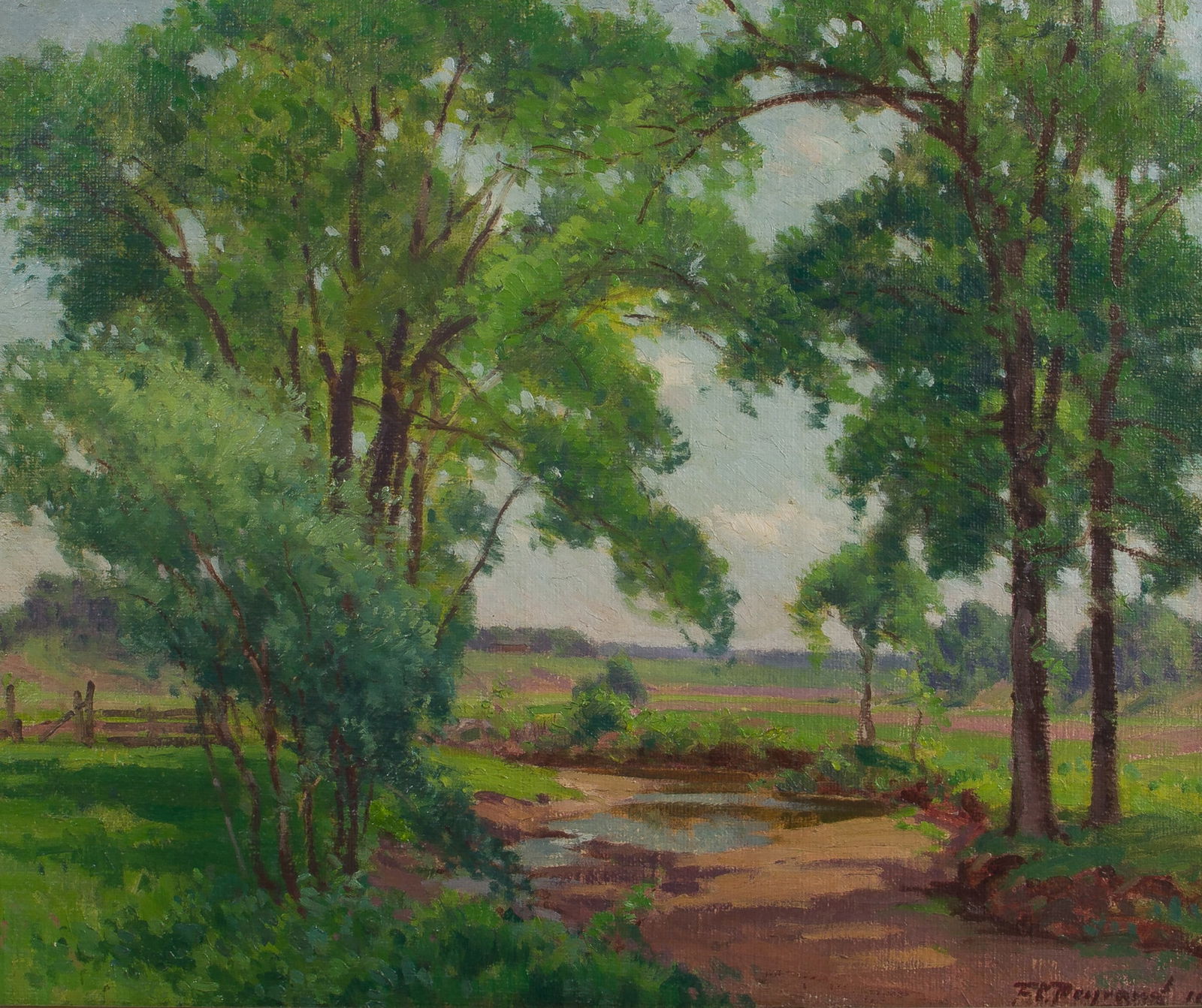 Frank C. Peyraud (American, 1858-1948) Oil on Canvas (1 of 2)