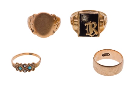 9k Yellow Gold Ring Assortment