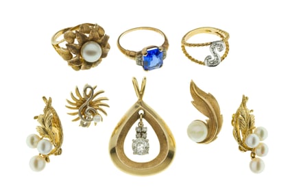 14k Yellow Gold and Pearl / Gemstone Jewelry Assortment