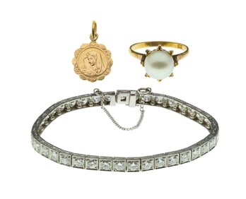 Platinum and Diamond Bracelet